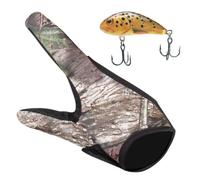 Genérico Protector de Dedos de Pesca | Guante de Pesca Antideslizante | Guante de Dos Dedos, Guantes de con Protector de para montañismo al Aire Libre