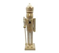 Genérico Protector De Madera De Cascanueces - Marioneta DeMadera Natural, De Estatuilla De Rey | Muñeco Soldado DeMadera para Cocina Navideña