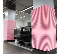 Genérico Protector de Pared de Garaje de Espuma autoadhesiva - 2 Piezas, Acolchado anticolisión Rosa para Puertas de Coche, Protector de Esquina Grueso, Asistencia de es