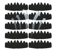 Genérico Protector de Sudor para Gorras,10 Piezas Inserciones Absorbentes para Gorras de Béisbol - Bandas Octogonales Evitan Manchas y Olores para Hombre y Mujer