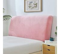 Genérico Protectora elástica de Terciopelo Cabeceros Cama 150 Queen California King Cabecero Cama 180 a Prueba de Polvo para decoración de Dormitorio Rosa Longitud de cabecera Cal King (71"-75")