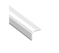 Genérico Protectores de Esquina anticolisión de Aluminio Perfil de protección de Esquina Impermeable y a Prueba de Humedad(Milk,2x100cm)