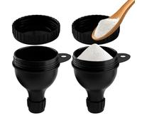 Genérico Protein Funnel - Compact Size | Portable Small Leak-Proof Container | 2-Piece Protein Powder Box To Go | For Fitness Travel Gym Outdoor Meal Prep Home Kitchen Office Women Men Athletes