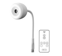 Generico Proyector lunar USB - Luz nocturna con tubo flexible, compatible con mando a distancia lunar que crea una atmósfera con una tenue | Luz USB perfecta para la decoración de paredes de