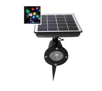Genérico Proyector solar de copo de nieve de Navidad, luz LED giratoria, decoración de jardín para decoración de patio, fiesta de vacaciones, luz blanca