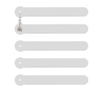 Genérico Pruebe su Stick-extensión de perforación de oreja, 5 piezas/conjunto de bandas de muestra de acrílico pendientes, muestra transparente flexible, solicitud de pantalla, Se référer au