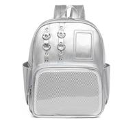 Genérico PU Bag, Aesthetic Badge Display Organizer, Lightweight Travel Tote, for Comic Con, Work, Fitness, Hiking, and Daily Carry (Silver)