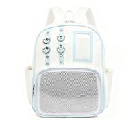 Generico PU Leather Badge Display Backpack - Cute Aesthetic Organizer Purse With Storage Pouch, Multi-Compartment Shoulder Bag For Work, Travel, Hiking, Comic Con & Everyday Use, Azul y,