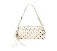 Genérico PU Leather Dot Pattern Messenger Purse,Tote Bag With Adjustable Strap | Shoulder Bag, For Daily Commute Shopping Work School Weekend Outing Travel Women Girls
