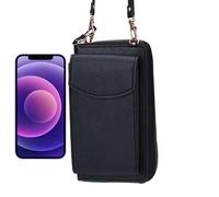 Genérico PU Leather Phone Bag, Multi Pocket Zipper Cell Phone, Fashionable Organizer for Women, Travel Ready Design, Ideal Bag for Outdoor Beach Camping Shopping Dating Office Everyday Use
