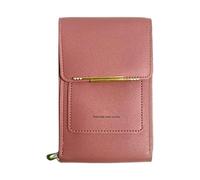 Genérico PU Leather Sling Purse - Touchscreen Mobile Phone Bag, Compact Shoulder Wallet with Card Slot | Suitable for Women, Travel, Shopping, Daily Errands, Lightweight Storage