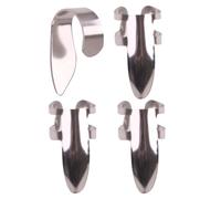 Genérico Púas de Guitarra Protección para Dedos y Uñas Juego de 4 de Acero Inoxidable para Dedo Pulgar Diseño Abierto Adecuado para Tocar Guitarra