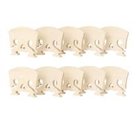 Genérico Puente de Violín de Madera de Arce 10 Unidades Forma Corazón Barroco Accesorio para Violín Suministros para Reparación y Ajuste, Parte del Puente para Instrumento Musical