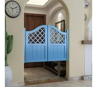 Genérico Puerta Abatible de Café, Puerta Vaiven Puertas Batientes, Cierre Automático, W 80-170cm H 90/100cm Puerta de Partición Salón Abatible Bidireccional Cintura Bisagras(Azul,H90cm x W158cm)