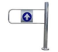 Genérico Puerta batiente automática de Acero Inoxidable - Puerta de Seguridad con Resorte para supermercados, bibliotecas y almacenes - Solución de Entrada Segura para Zonas de Alto tránsito (Derecha