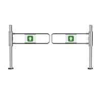 Genérico Puerta batiente automática Duradera para supermercados: Puerta de Seguridad bidireccional con Freno de Giro, Barrera de Entrada Segura para almacenes y Zonas de Alto tránsito, Ideal para Bar