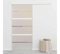 Genérico Puerta corredera con Tope Suave Vidrio ESG y Aluminio 90x205 cm,Bricolaje,Materiales de construcción,Puertas-288062