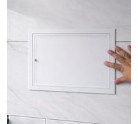 Genérico Puerta de Acceso para Barbacoa Exterior de 10" x 10", 12" x 12", 15" x 15", trampilla de Acceso al ático para Pared y Techo con manija, Panel de Acceso para plomería para el hogar,