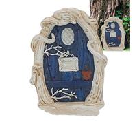 Genérico Puerta De Árbol De - Entrada De De Resina De 4,7 Pulgadas, Decoración De Jardín En Miniatura Colorida, De Montaje De Tocón Resistente | Encantador Acento Al Aire Libre, Caprichoso A