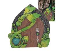 Genérico Puerta De Árbol De - Entrada De De Resina De 4,7 Pulgadas, Decoración De Jardín En Miniatura Colorida, De Montaje De Tocón Resistente | Encantador Acento Al Aire Libre, Caprichoso A