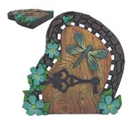 Genérico Puerta De Árbol De - Entrada De De Resina De 4,7 Pulgadas, Decoración De Jardín En Miniatura Colorida, De Montaje De Tocón Resistente | Encantador Acento Al Aire Libre, Caprichoso A