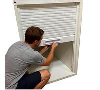 Genérico Puerta de Armario corredera Tipo persiana Personalizable - Puertas Plegables para Armario, Puerta Enrollable retráctil para Armario con herrajes de instalación, ahorr