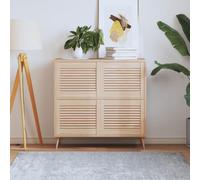 Genérico Puerta de Armario de Lamas 4 uds Madera de Pino 39,5x49,4 cm,Bricolaje,Accesorios de Bricolaje,Ferretería para armarios,Puertas de armarios-151111