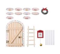 Generico Puerta de de pared, decoración navideña casa de, kit de decoración para puerta de manualidades invernal - para sala de juegos, salón, aula, mesa, ventana, Año Nuevo Niños