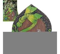 Genérico Puerta de jardín de - en Miniatura Pintado Vibrante, Figura de Escultura de Larga duración, Estuche de Accesorios Alegre Encantado, papelería, pequeña Puerta Creativa - para Dormitorio de