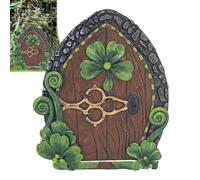 Genérico Puerta de jardín de - en Miniatura Pintado Vibrante, Figura de Escultura de Larga duración, Estuche de Accesorios Alegre Encantado, papelería, pequeña Puerta Creativa - para Dormitorio de