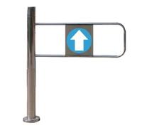 Genérico Puerta de Seguridad batiente metálica Universal con Cierre automático para supermercados, almacenes, bibliotecas y Tiendas minoristas. Barrera de Control de Acceso Plateada y Duradera para u