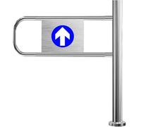 Genérico Puerta de tráfico unidireccional, Puerta batiente automática con Cierre automático. Puerta batiente metálica de Alta Resistencia con Cierre automático: Puerta de Seguridad de 50x100 cm para