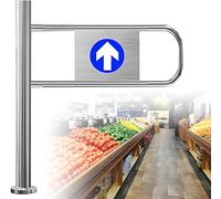 Genérico Puerta de tráfico unidireccional, Puerta batiente automática con Cierre automático. Puerta batiente metálica de Cierre automático para Mayor Seguridad en supermercados, almacenes y entradas