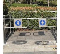 Genérico Puerta de tráfico unidireccional, Puerta batiente automática con Rebote. Puerta batiente automática para Entrada de supermercado: Puerta metálica unidireccional de 90°, 150x97cm, Puerta de c