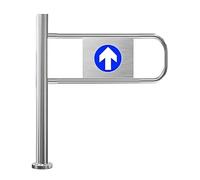 Genérico Puerta de tráfico unidireccional, Puerta batiente automática con Rebote. Puerta batiente metálica automática para supermercados y bibliotecas: Puerta de Entrada peatonal de Seguridad unidire