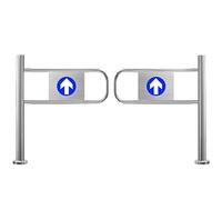 Genérico Puerta de tráfico unidireccional, Puerta batiente automática con Resorte, Puerta batiente de Seguridad de Acero Inoxidable con Cierre automático, Puerta de Entrada unidireccional para superm