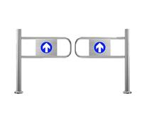 Genérico Puerta de tráfico unidireccional, Puerta batiente automática con Resorte, Puerta batiente de Seguridad de Acero Inoxidable con Resorte, Puerta de Cierre automático unidireccional para superm