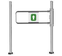 Genérico Puerta de tráfico unidireccional, Puerta batiente automática con Sistema de Rebote, Puerta de Seguridad para Entrada, Puerta batiente Manual de Metal para supermercado, Solo se Puede Empujar