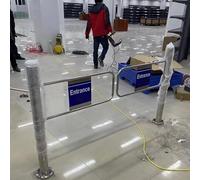 Genérico Puerta de tráfico unidireccional, Puerta batiente automática de Acero Inoxidable, Puerta de Seguridad con Cierre automático para supermercados y áreas públicas, abridor de Puerta corredera p