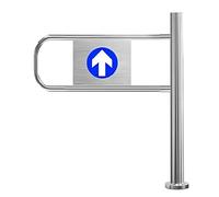 Genérico Puerta de tráfico unidireccional, Puerta batiente automática de Rebote para Entrada de supermercado, Puerta de Seguridad peatonal metálica, Puerta unidireccional automática de Rebote para bi