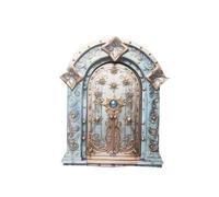 Genérico Puerta en Miniatura,Puerta de - de Madera de de para Jardines,Accesorios de jardín de, decoración de Puerta de Elfo, de jardín para, Patio, Patio