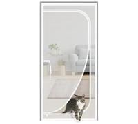 Genérico Puerta For Mascotas, Rejilla For Gatos,Puerta De Balcón, Rejilla Protectora For Gatos Engrosada, Mosquitera For Sala De Estar, Dormitorio, Cocina, Terraza, Puerta De Rejilla