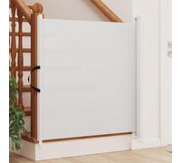 Genérico Puerta retráctil para Mascotas Blanca 82,5x125 cm,Bebés y niños pequeños,Protección para el bebé,Puertas para niños y mascotas-4004128