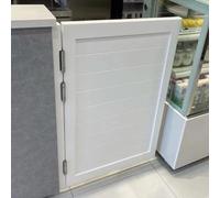 Genérico Puertas batientes de Madera Blanca para cafetería, Estilo salón, con Cierre automático, Ideales para Bar, Porche, baño y Pasillo (40 x 90 cm)