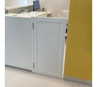 Genérico Puertas batientes de Madera Maciza para cafetería, Puerta batiente para mostrador de Cocina, Puertas batientes para cafetería con protección de privacidad/Puerta Individual Estilo