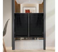 Genérico Puertas batientes de Madera Maciza para cafetería, Puertas de Entrada para el hogar, Puertas de salón, Puerta de baño, Cocina, Bar, cafetería con herrajes, Puerta batiente Interior