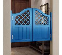 Genérico Puertas batientes de Madera Maciza Personalizables para cafetería, Estilo salón, con Cierre automático y bisagras, Color Azul, Medidas: 85 x 100 cm (Ancho x Alto).