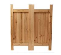 Genérico Puertas batientes para salón-cafetería, Puertas batientes de Media Cintura con Valla Natural, Puerta de mayordomo prefabricada sin Acabado para salón-Comedor con bisagras de Cierre