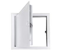 Genérico Puertas de Acceso de aleación de Aluminio con Anilla de tracción, Tapa para Panel de Acceso a Pared y Techo, Placa de Cubierta para Orificio de Puerta de Servicio de plomería de át