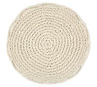 Genérico Puf de macramé Hecho a Mano algodón 45x30 cm,Otomanas-248089